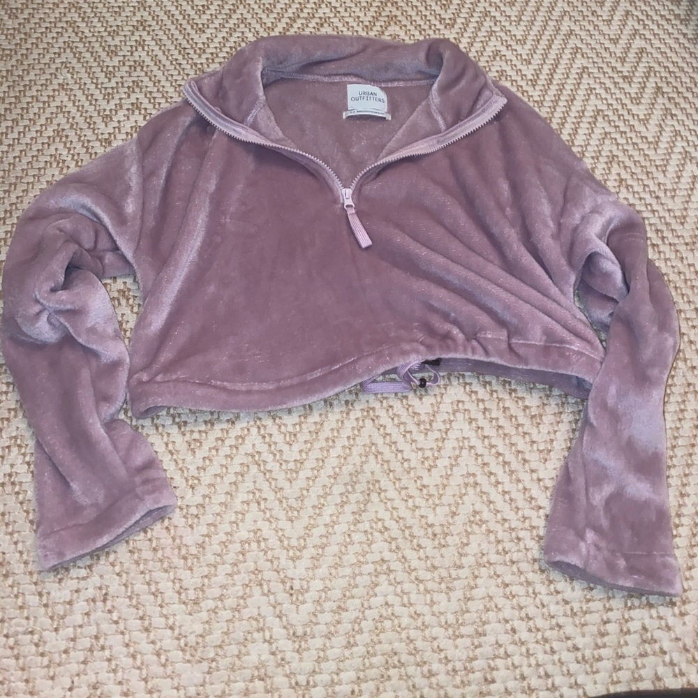 fuzzy Urban Ouffitter cropped jacket